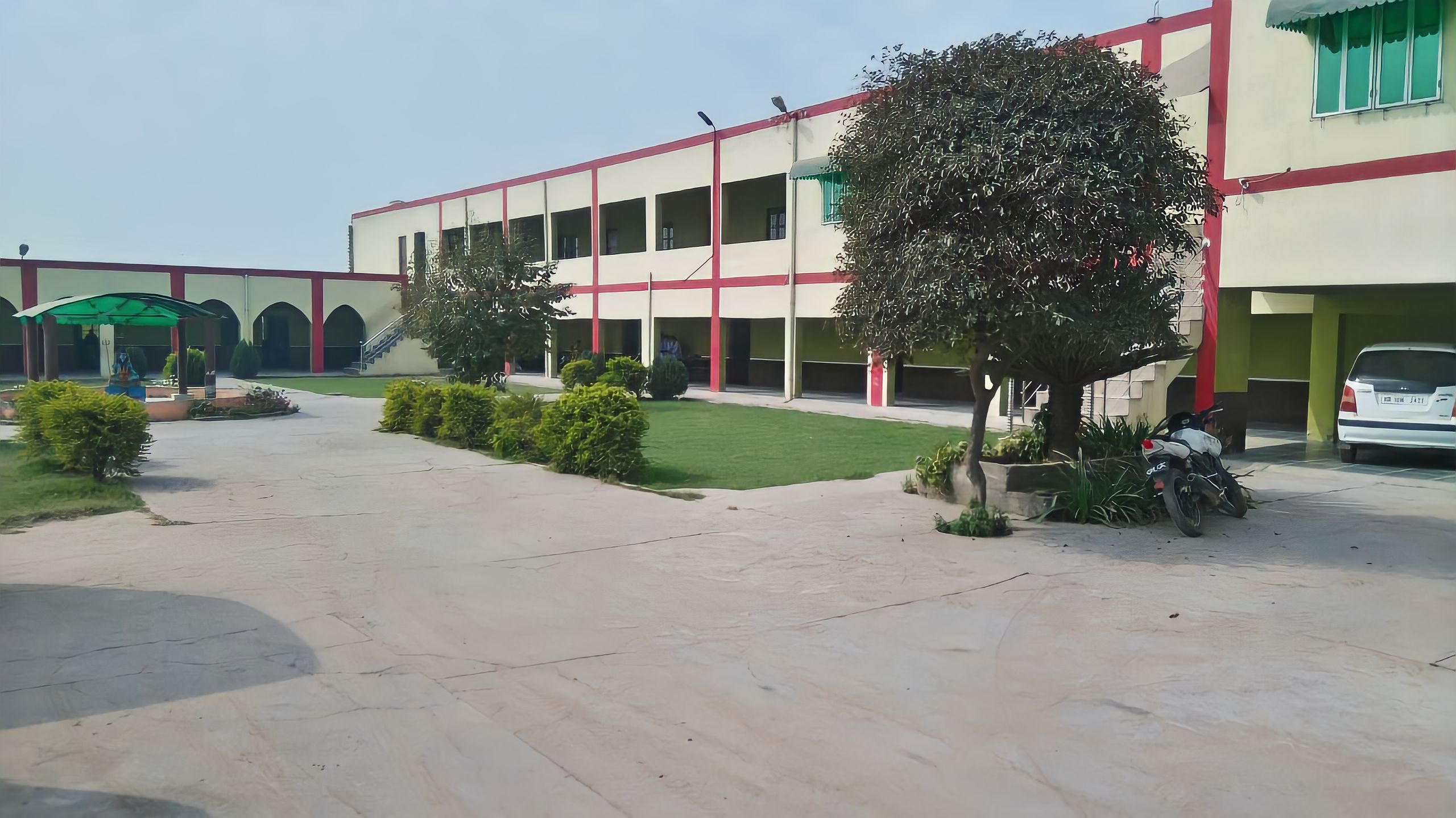 Students at school campus